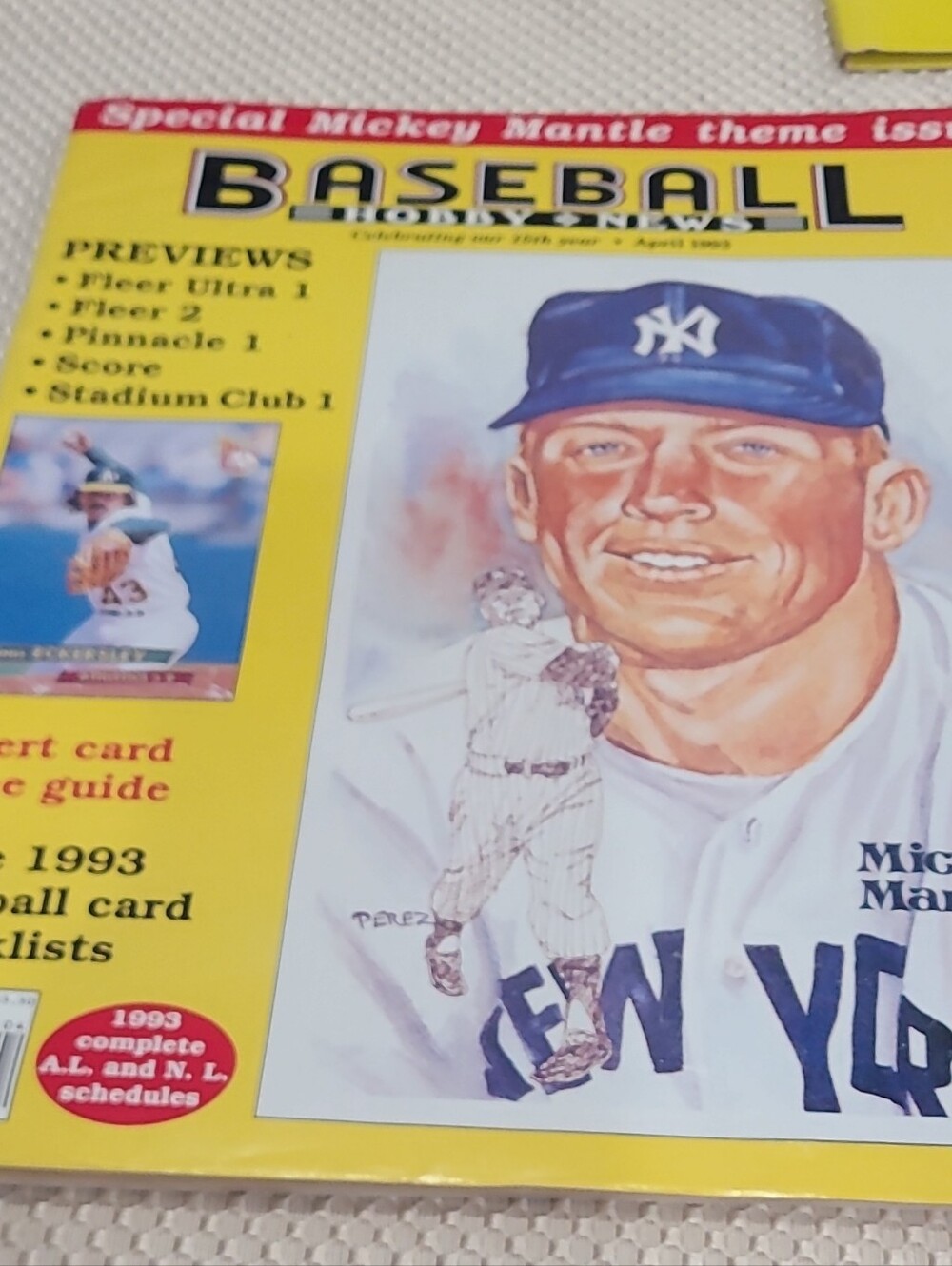 Mickey Mantle Baseball Hobby Magazine
